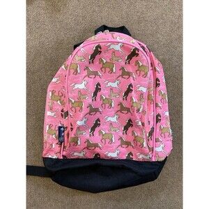 Wildkin Youth 15" Backpack‎ Horses Pink Ponies Equestrian